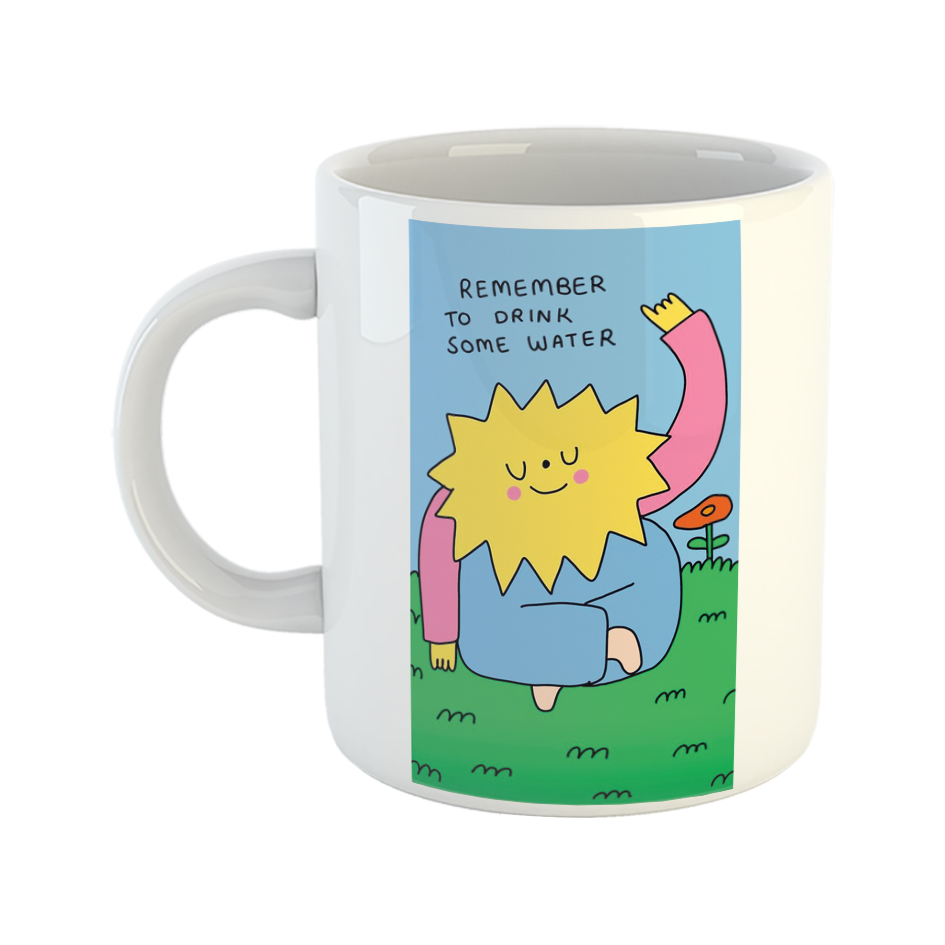 ماگ طرح نوشته مدل آب خوردن