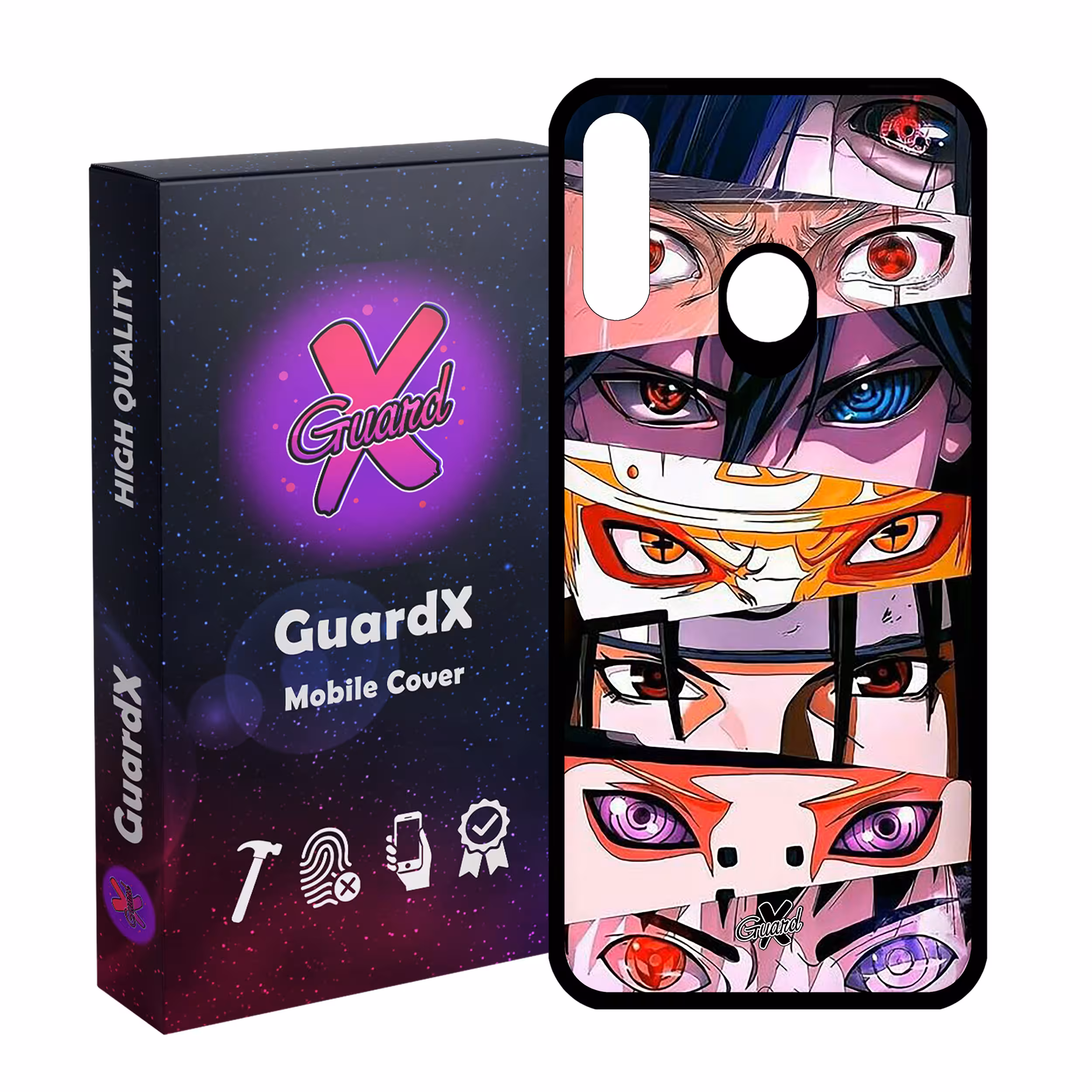 کاور گارد ایکس طرح ناروتو انیمه مدل Glass10547 مناسب برای گوشی موبایل سامسونگ Galaxy A20s