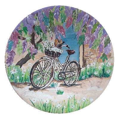 بشقاب دیوارکوب سفالی کد D69-S25