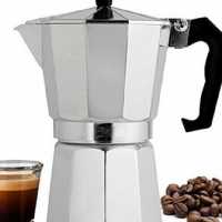 قهوه جوش یک کاپ ساده  فقط 150هزارتومان آلمینیومی رنگ براق ونسوز