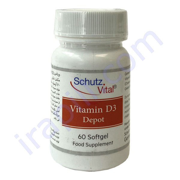 سافت ژل ویتامین D3 4000 واحد دپوت شوتس ویتال 60 عدد