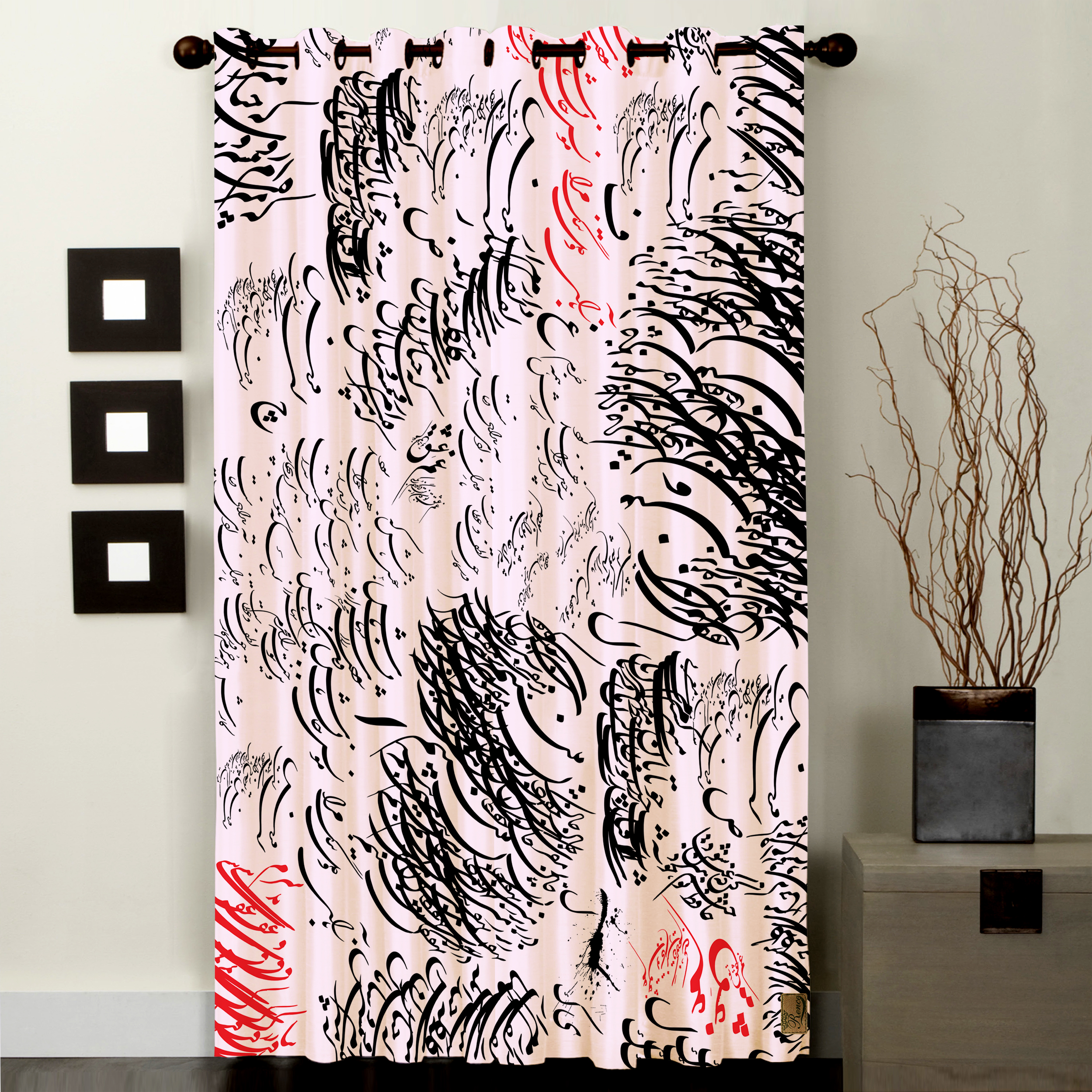  پرده رنس مدل CC5-50012 ارتفاع 270x138 سانتی‌متر 