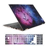 استیکر لپ تاپ طرح Space کد09 مناسب برای لپ تاپ 156 اینچ به همراه بر چسب حروف فارسی کیبورد