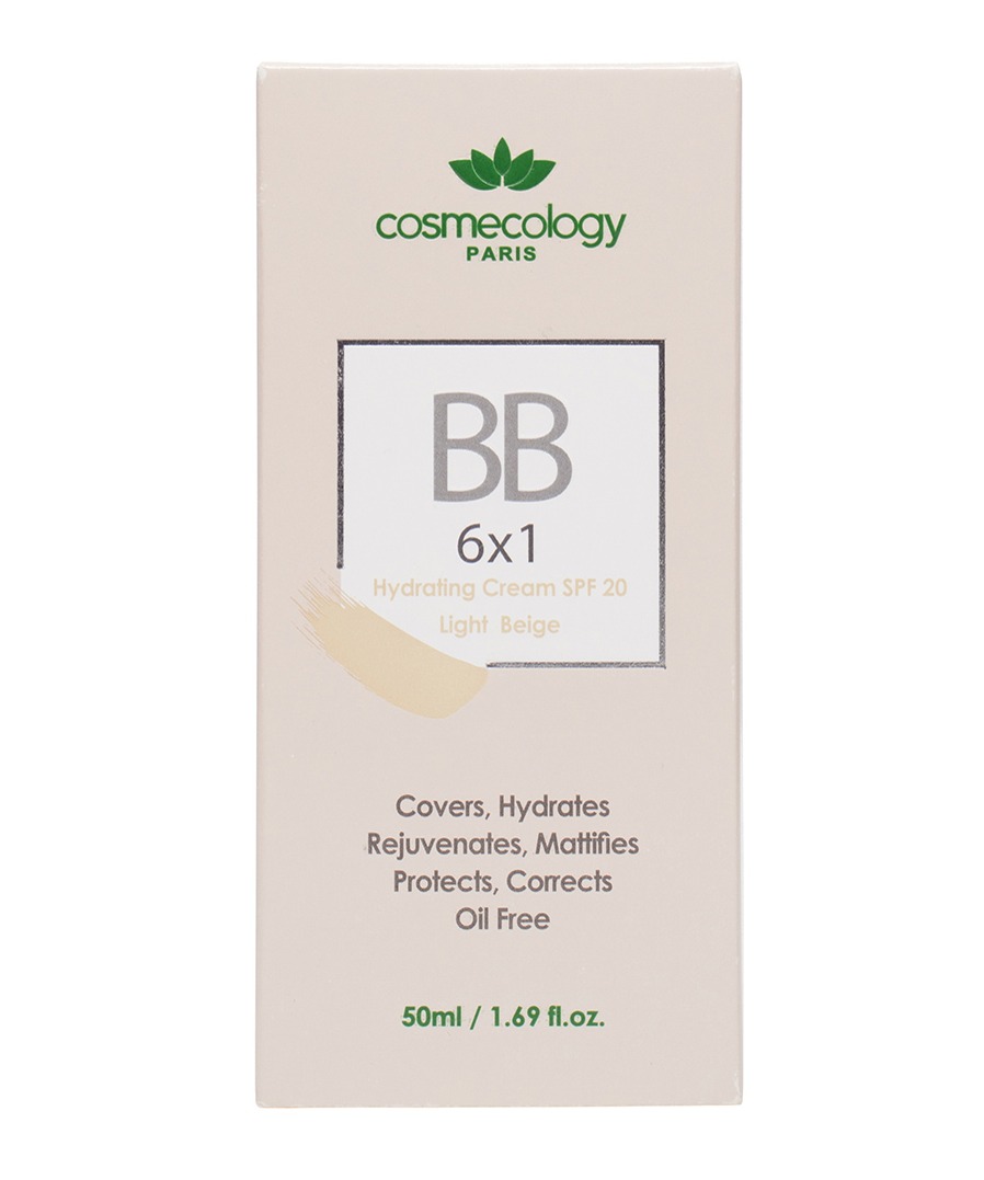 کرم 6 در 1 رطوبت رسان رنگی فاقد چربی دارای spf20 حجم 50 میل کاسمکولوژی (50 ml)(Light Beige)(67592)