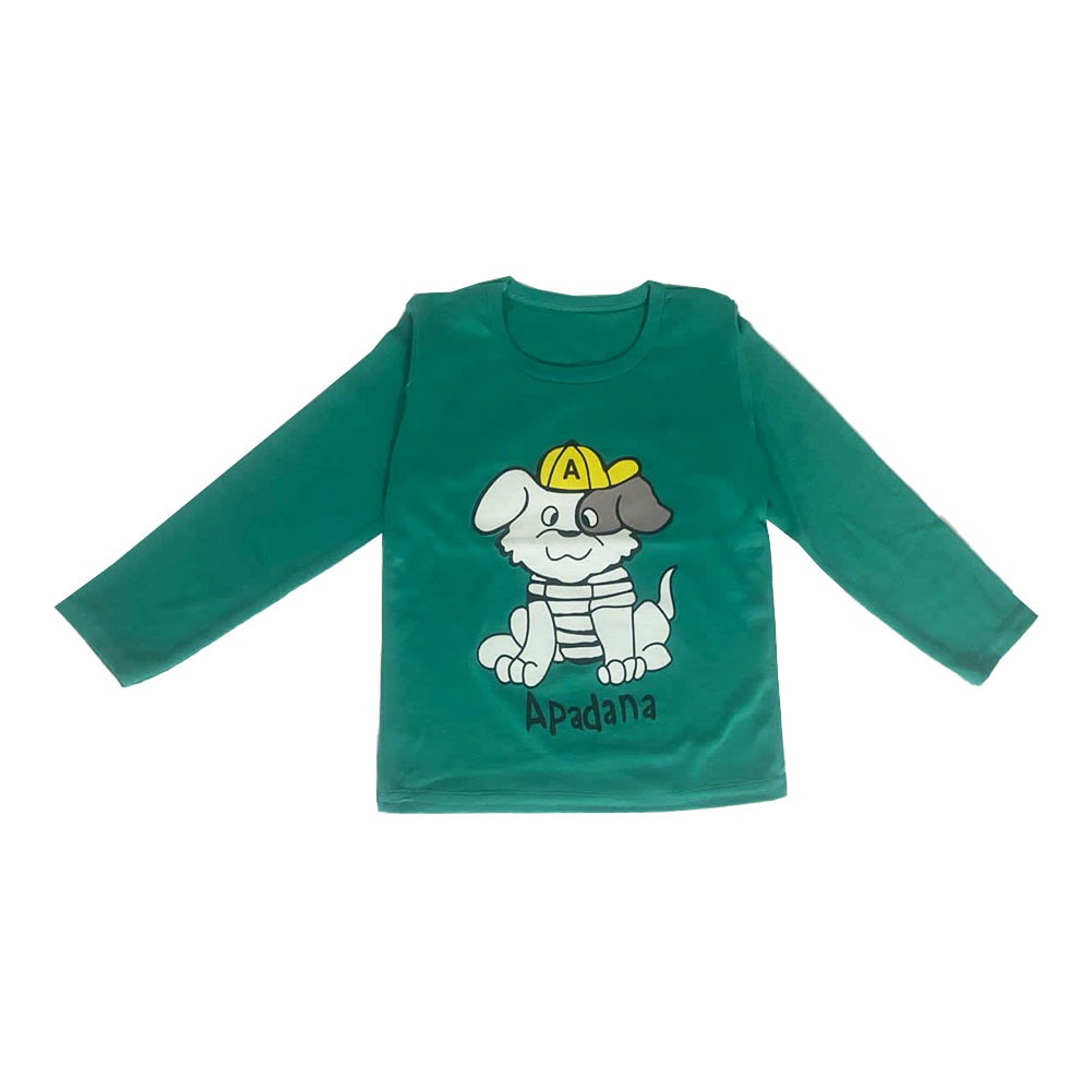 تی شرت آستین بلند بچگانه مدل سگ کد AK42