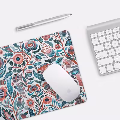ماوس پد مدل Flowers Pattern