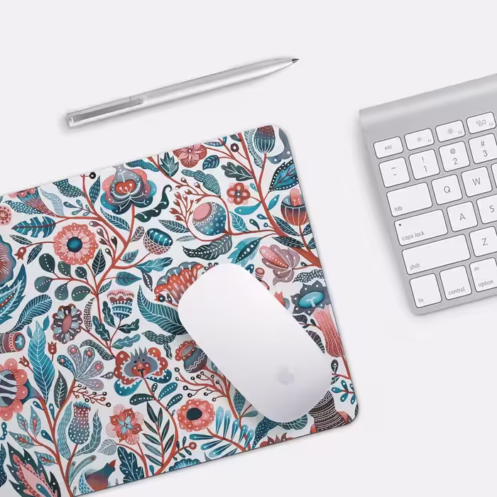 ماوس پد مدل Flowers Pattern