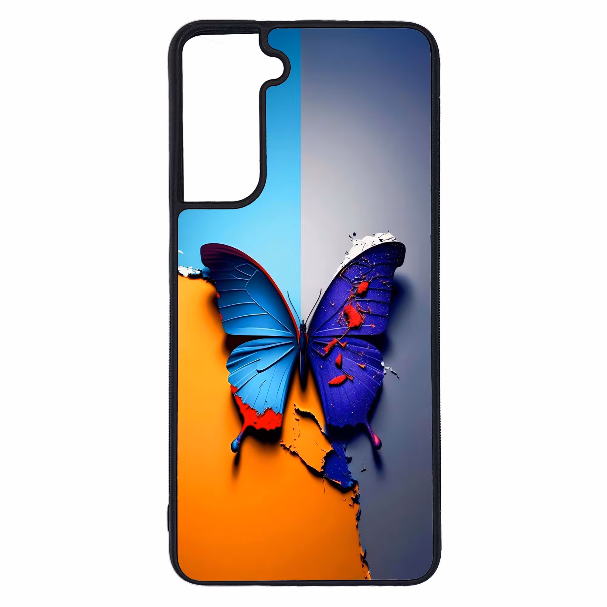 کاور طرح پروانه کد G-145 مناسب برای گوشی موبایل سامسونگ Galaxy S21 | دیجی قاب دونی