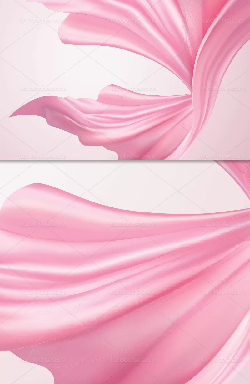 وکتور پارچه ساتن صورتی با کیفیت | گرافیک با طعم تربچه