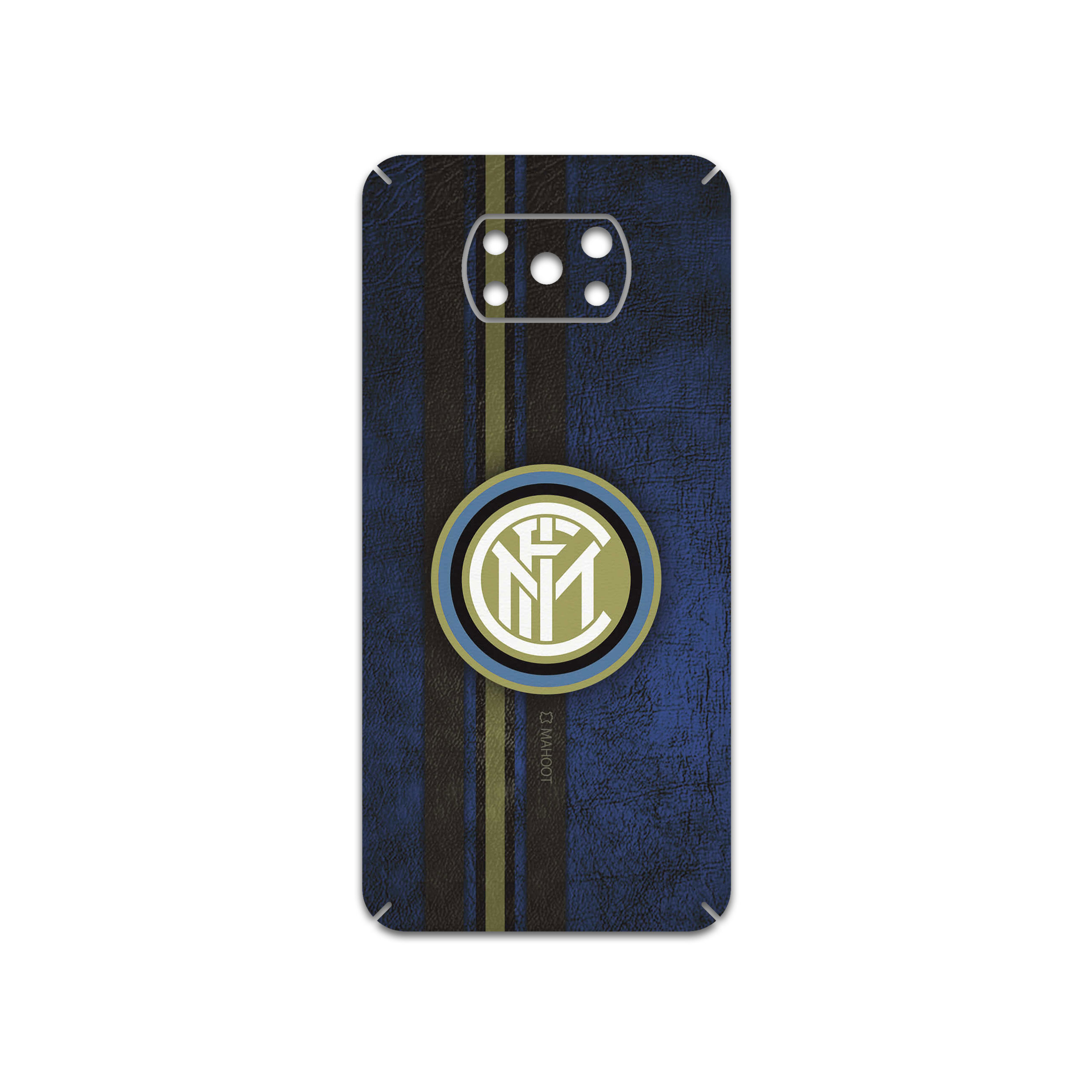 برچسب پوششی ماهوت مدل Inter-Milan مناسب برای گوشی موبایل شیائومی Poco X3 NFC