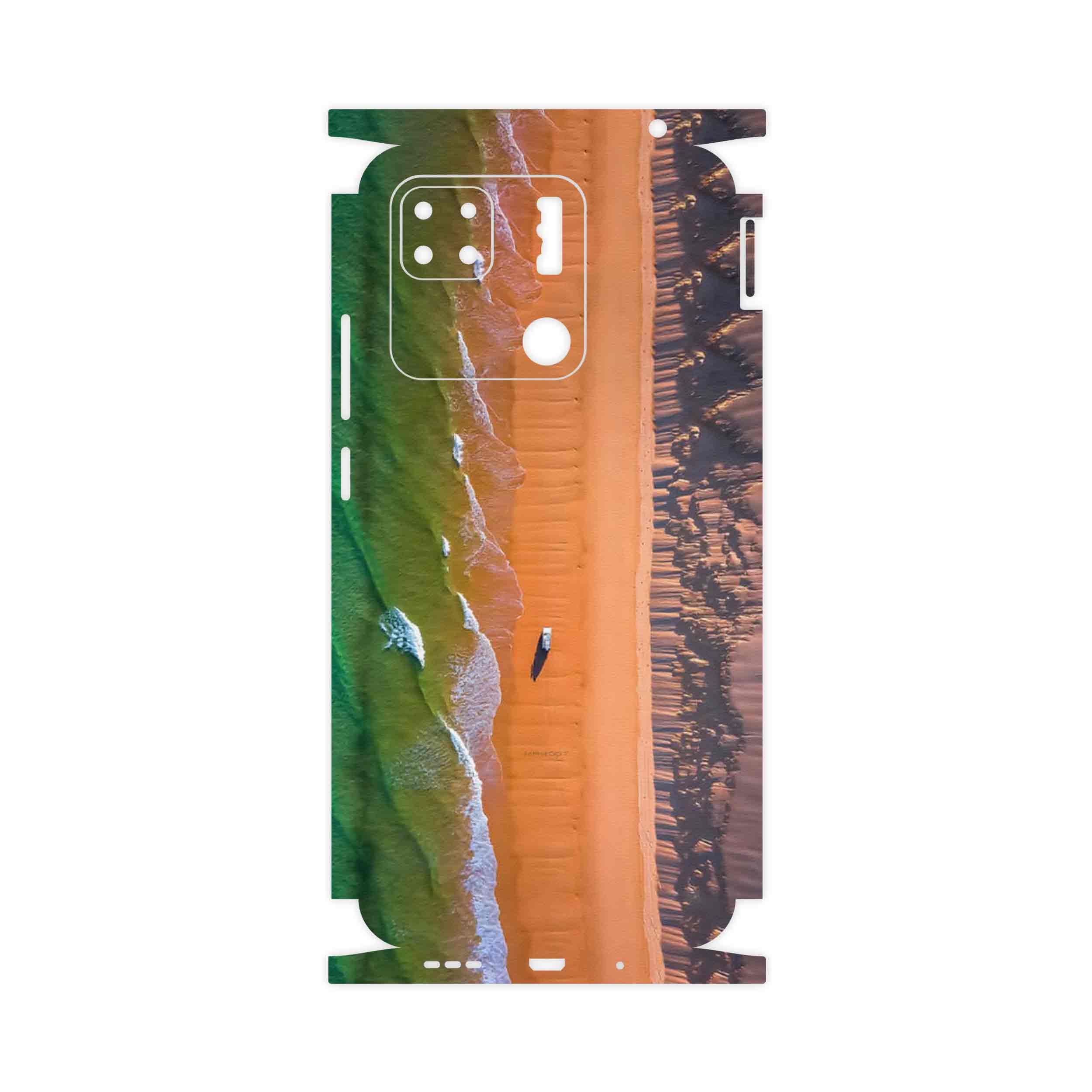برچسب پوششی ماهوت مدل Beach and Green Sea-FullSkin مناسب برای گوشی موبایل شیائومی Redmi 10A