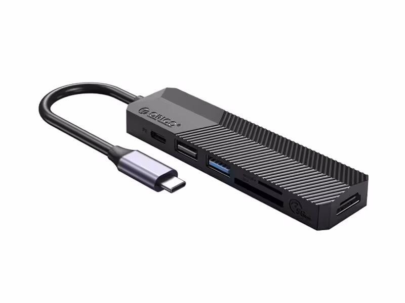 هاب آداپتور تایپ سی 6 در 1  اوریکو ORICO-MDK-6P ORICO Type-C Multifunctional Docking Station