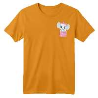 تی شرت آستین کوتاه بچگانه مدل فیل کد 3 رنگ پرتقالی