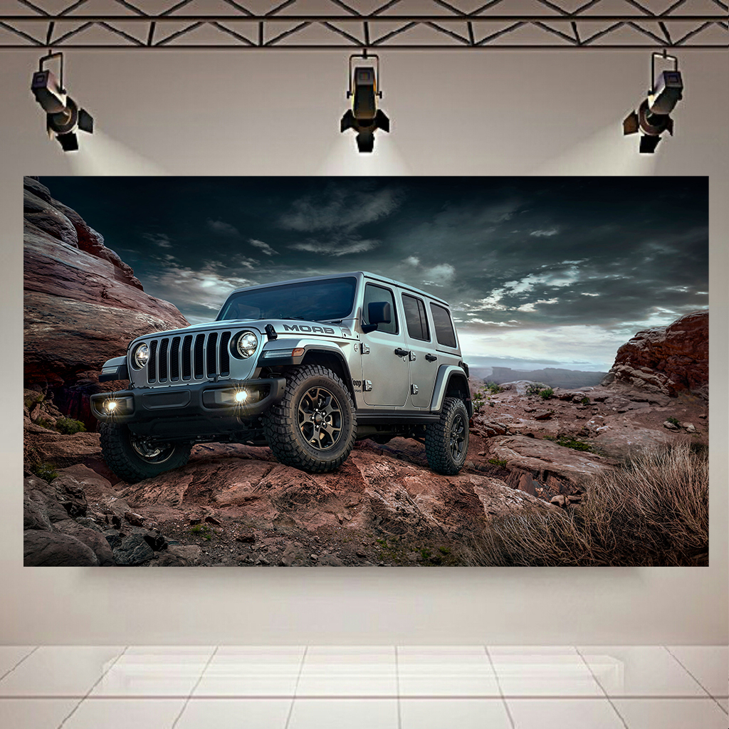 تابلو بوم طرح ماشین آفرود مدل جیپ Wrangler کد AR5890