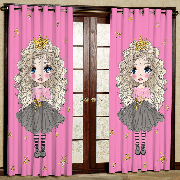 پرده مدل دختر پانچی کد 10 سایز 140x200 سانتی متر