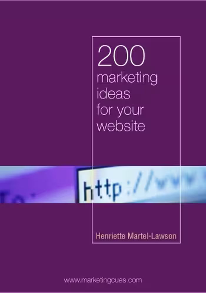 خرید و دانلود نسخه کامل کتاب 200 Marketing Ideas for Your Website