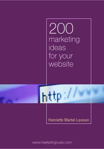 خرید و دانلود نسخه کامل کتاب 200 Marketing Ideas for Your Website