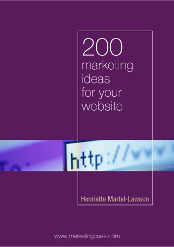 خرید و دانلود نسخه کامل کتاب 200 Marketing Ideas for Your Website