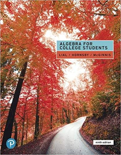  دانلود کتاب Algebra For College Students, 9th ed, 2019 - دانلود کتاب های دانشگاهی