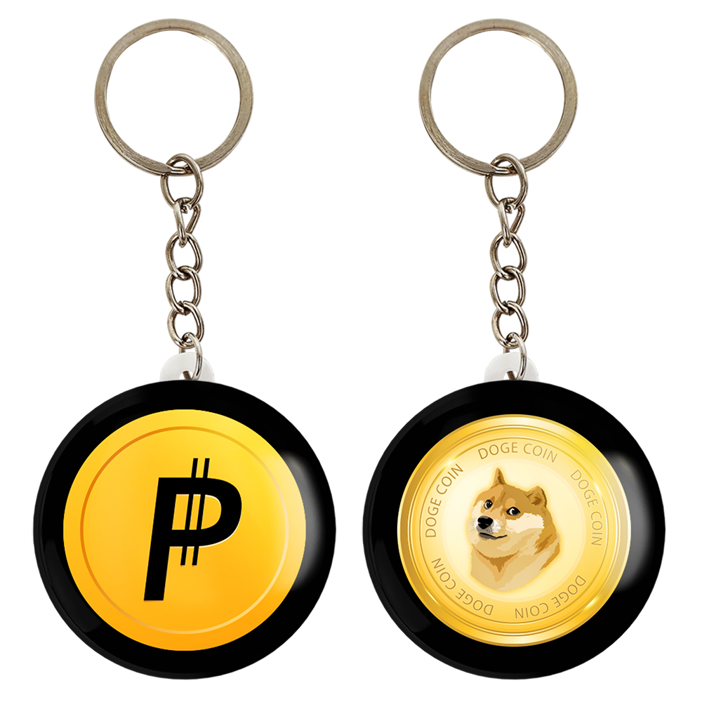 جاکلیدی خندالو مدل ارز دیجیتال پترو و دوج کوین کد 1090210910 مجموعه 2 عددی