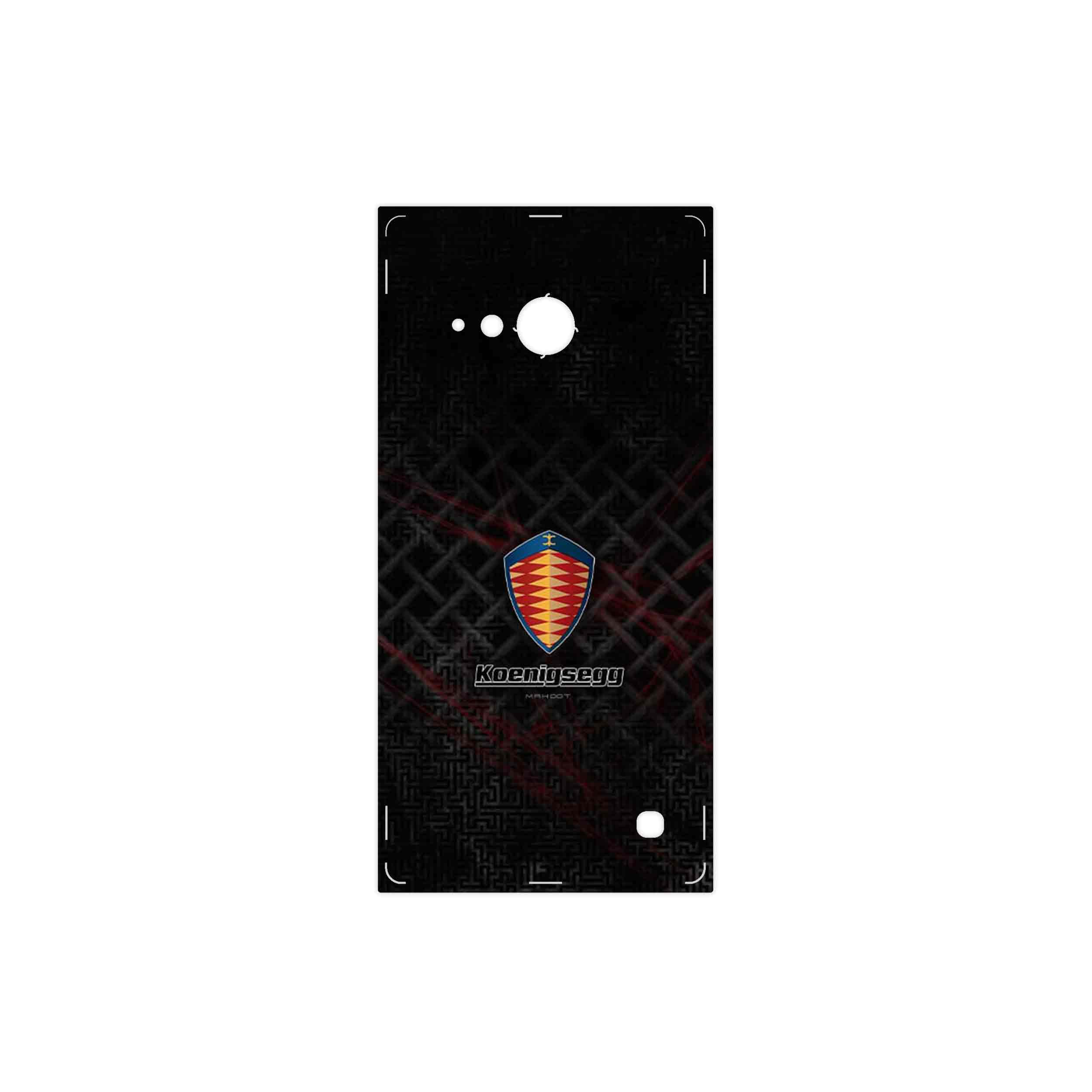 برچسب پوششی ماهوت مدل Koenigsegg Automotive AB مناسب برای گوشی موبایل نوکیا Lumia 730