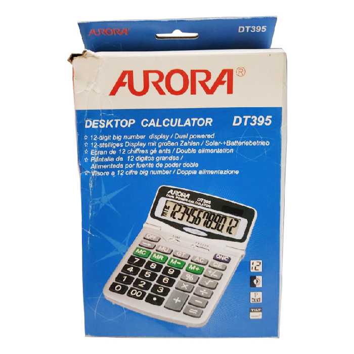 ماشین حساب رومیزی آرورا مدل DT395