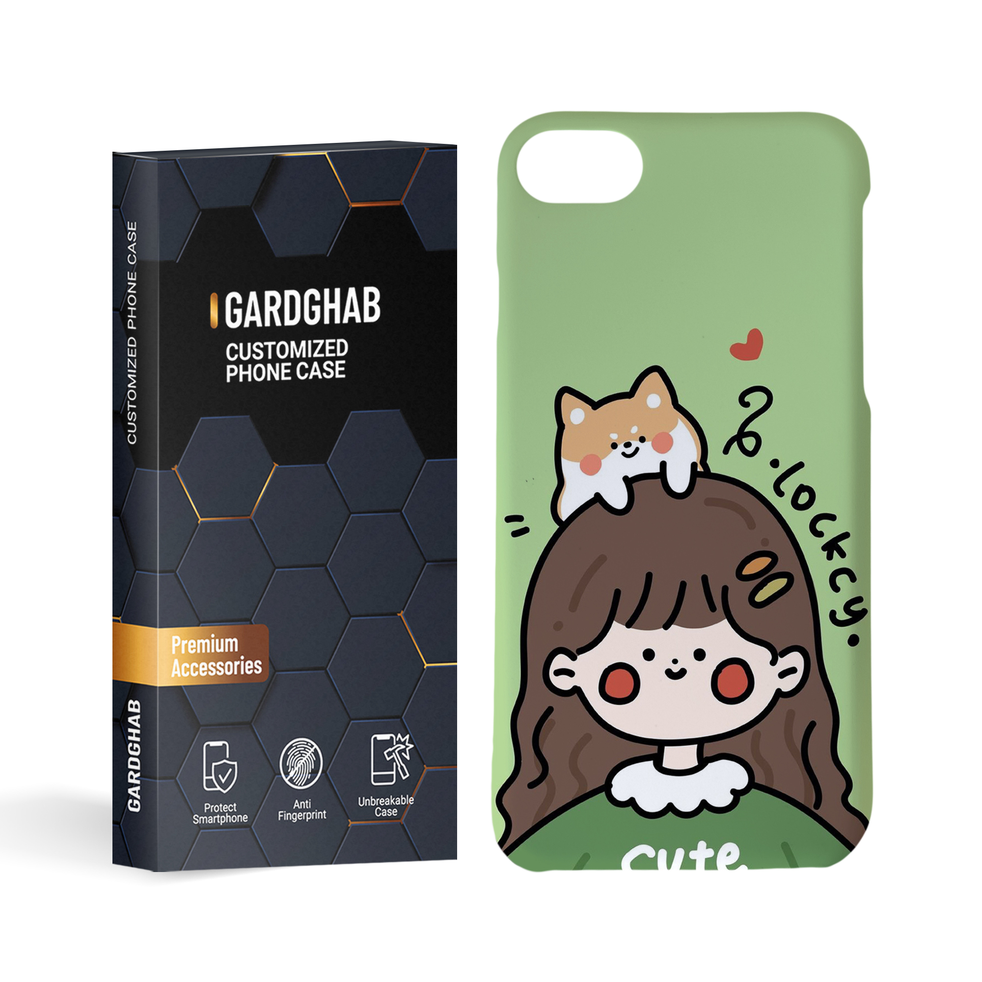  کاور گارد قاب مدل دخترانه مناسب برای گوشی موبایل اپل iphone 7 / 8 / se2020