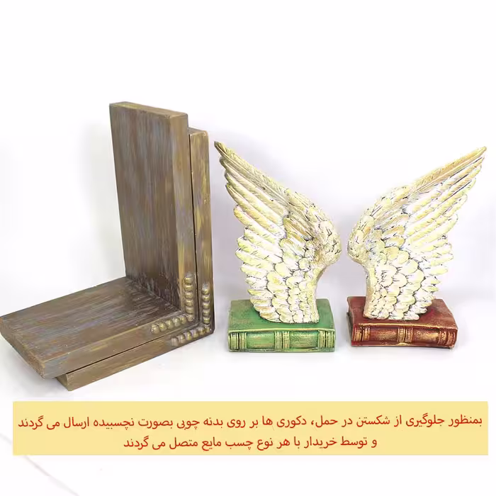 نگهدارنده کتاب مدل کتاب بال دار مجموعه 2 عددی