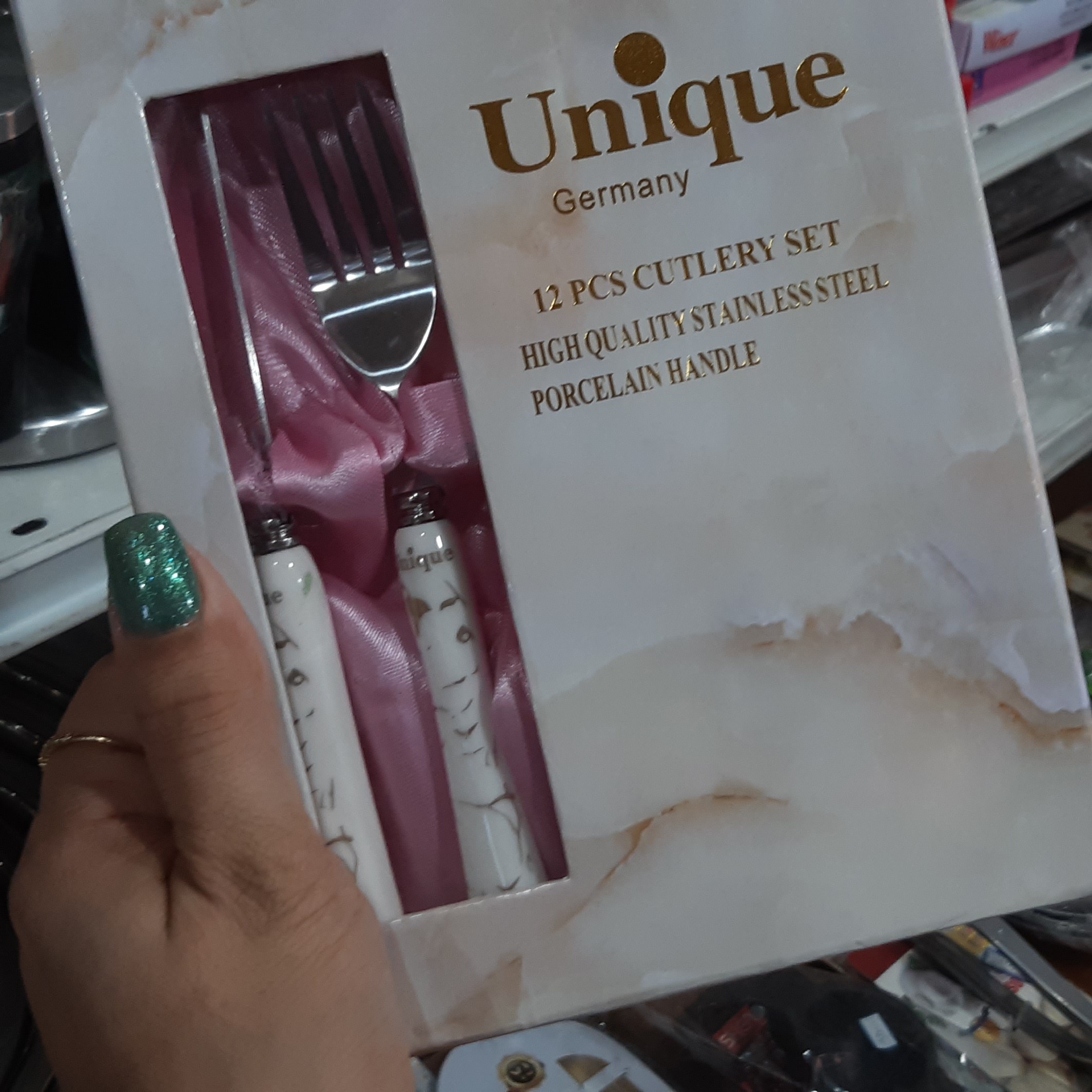 کارد و چنگال میوه خوری unique