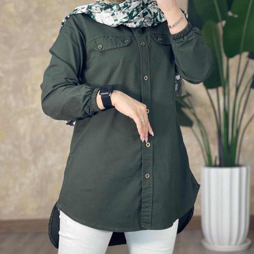 مانتو مدل جانان جنس کتان نخ وارداتی رنگ بندی متنوع دو سایز