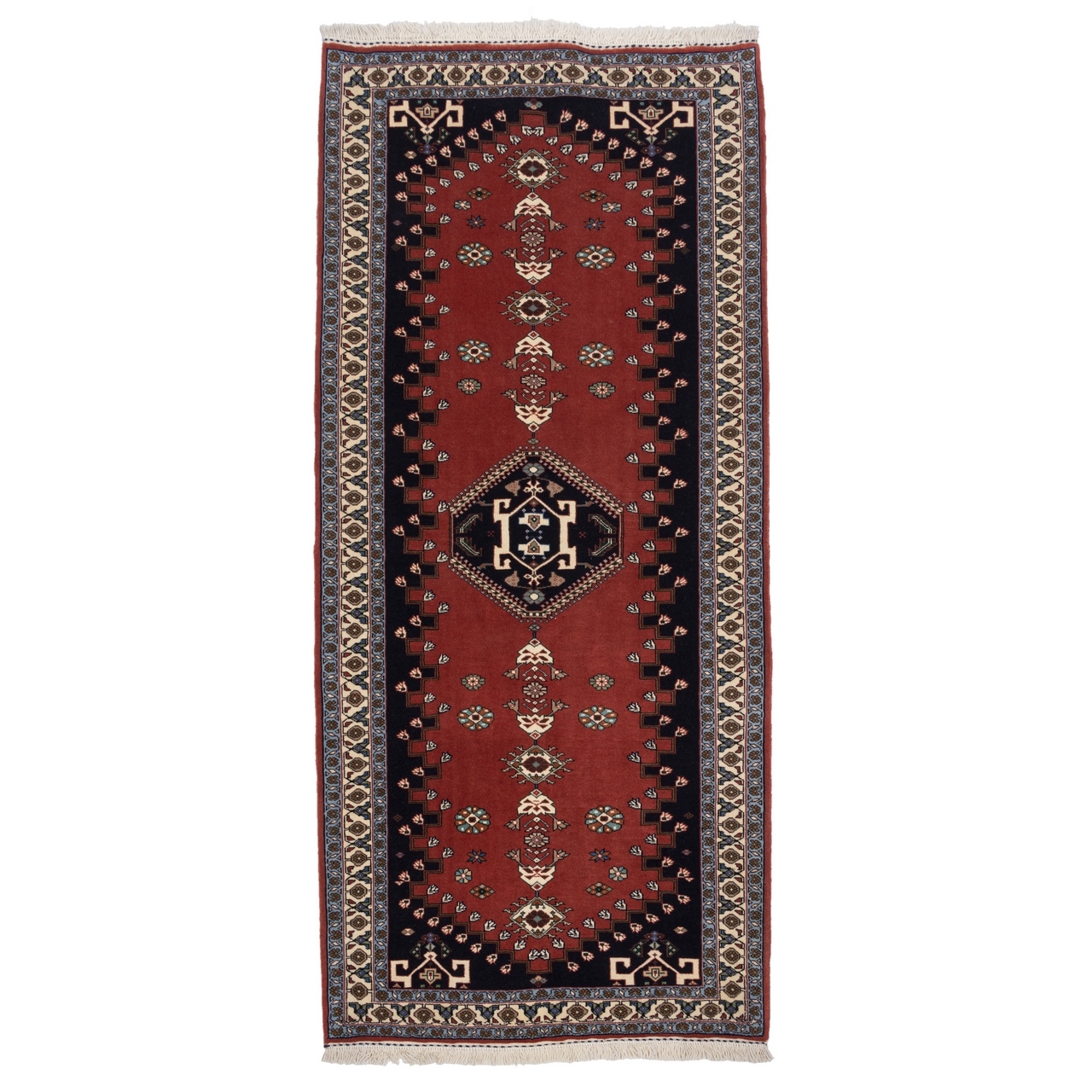  فرش دستباف کناره طول دو متر سی پرشیا کد 174262