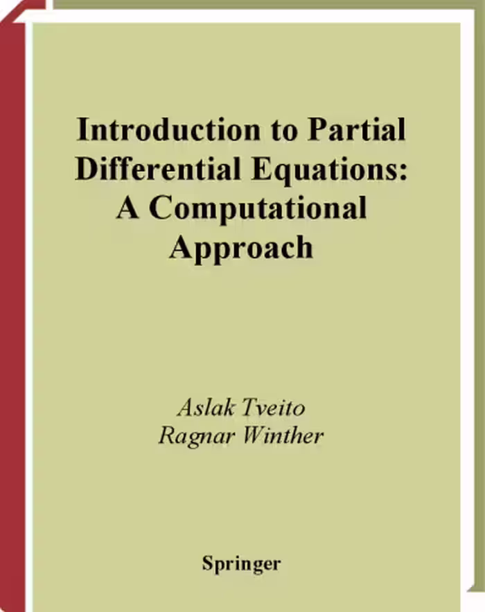 خرید و دانلود نسخه کامل کتاب Introduction to Partial Differential Equations: A Computational Approach
