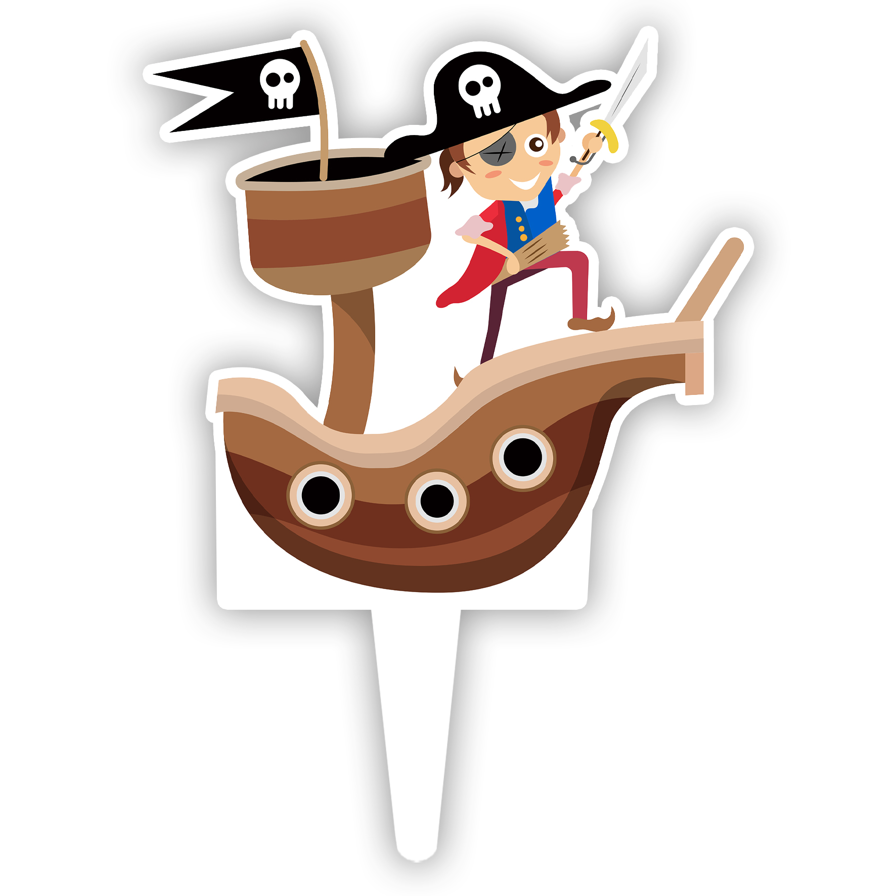 تاپر کیک طرح دزدان دریایی کد R053