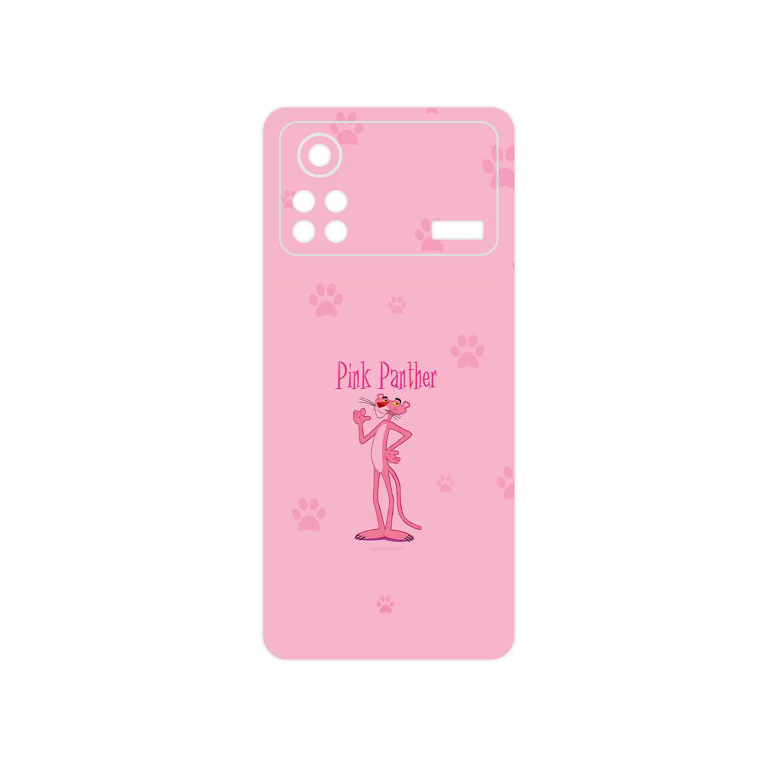 برچسب پوششی ماهوت مدل The Pink Panther مناسب برای گوشی موبایل شیائومی Poco X4 Pro 5G