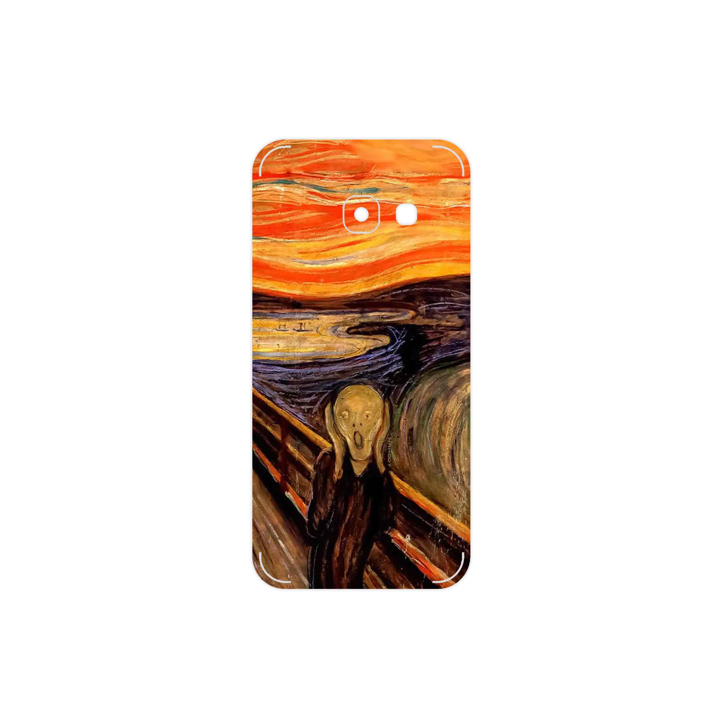 برچسب پوششی ماهوت مدل The Scream of Munch مناسب برای گوشی موبایل سامسونگ Galaxy A3 2017