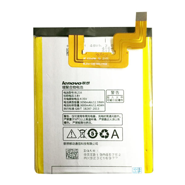 باتری موبایل مدل BL216  ظرفیت 3000 میلی آمپر ساعت مناسب برای گوشی موبایل لنوو Vibe Z