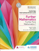 خرید و دانلود نسخه کامل کتاب Cambridge International AS &amp; A Level Further Mathematics Further Pure Mathematics 1