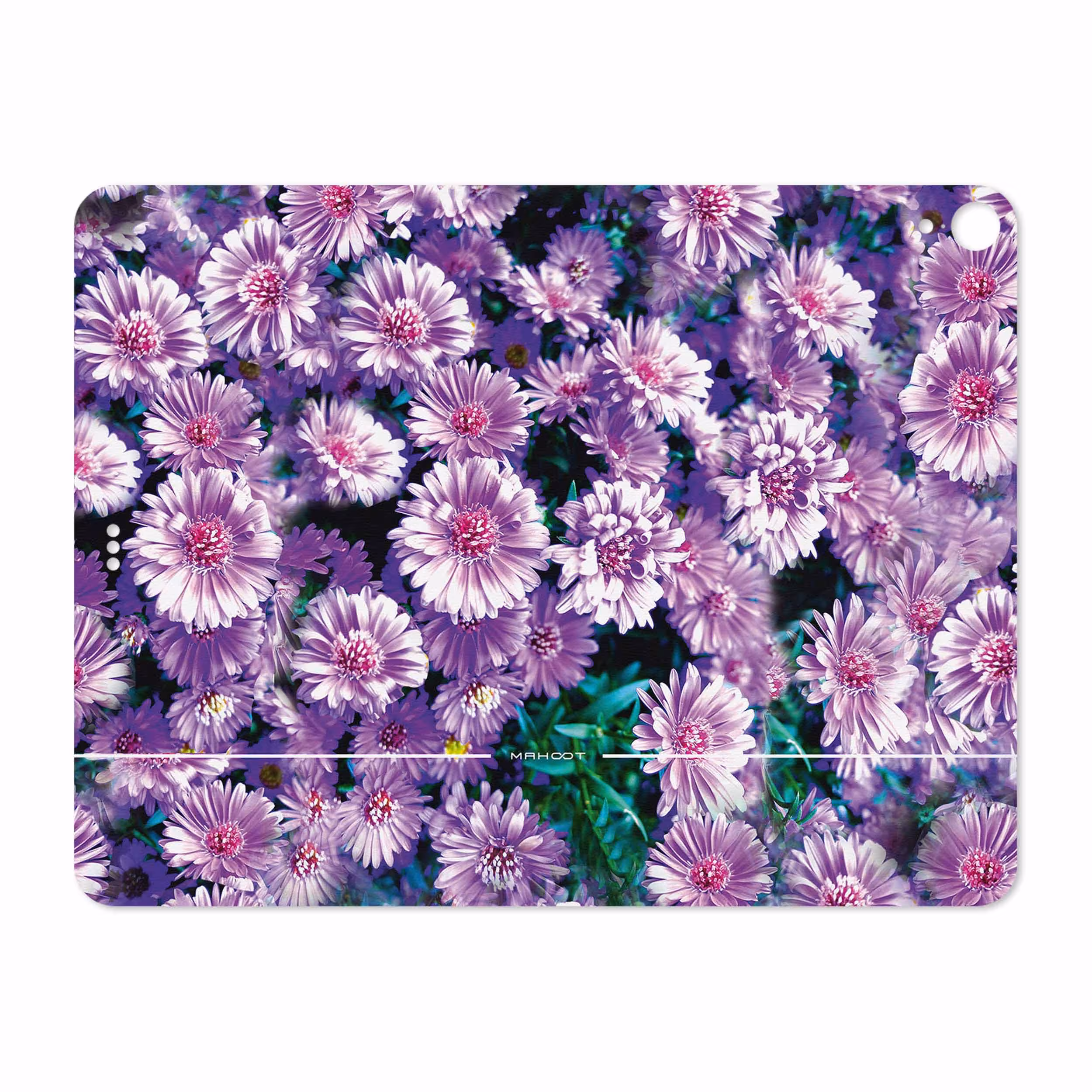 برچسب پوششی ماهوت مدل Purple-Flower مناسب برای تبلت اپل iPad Pro 12.9 (GEN 3) 2018 A1983
