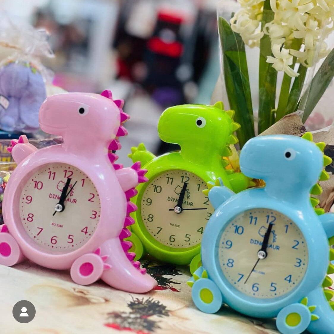 ساعت فانتزی دایناسور ، زنگدار ، چراغدار ، کیفیت عالی