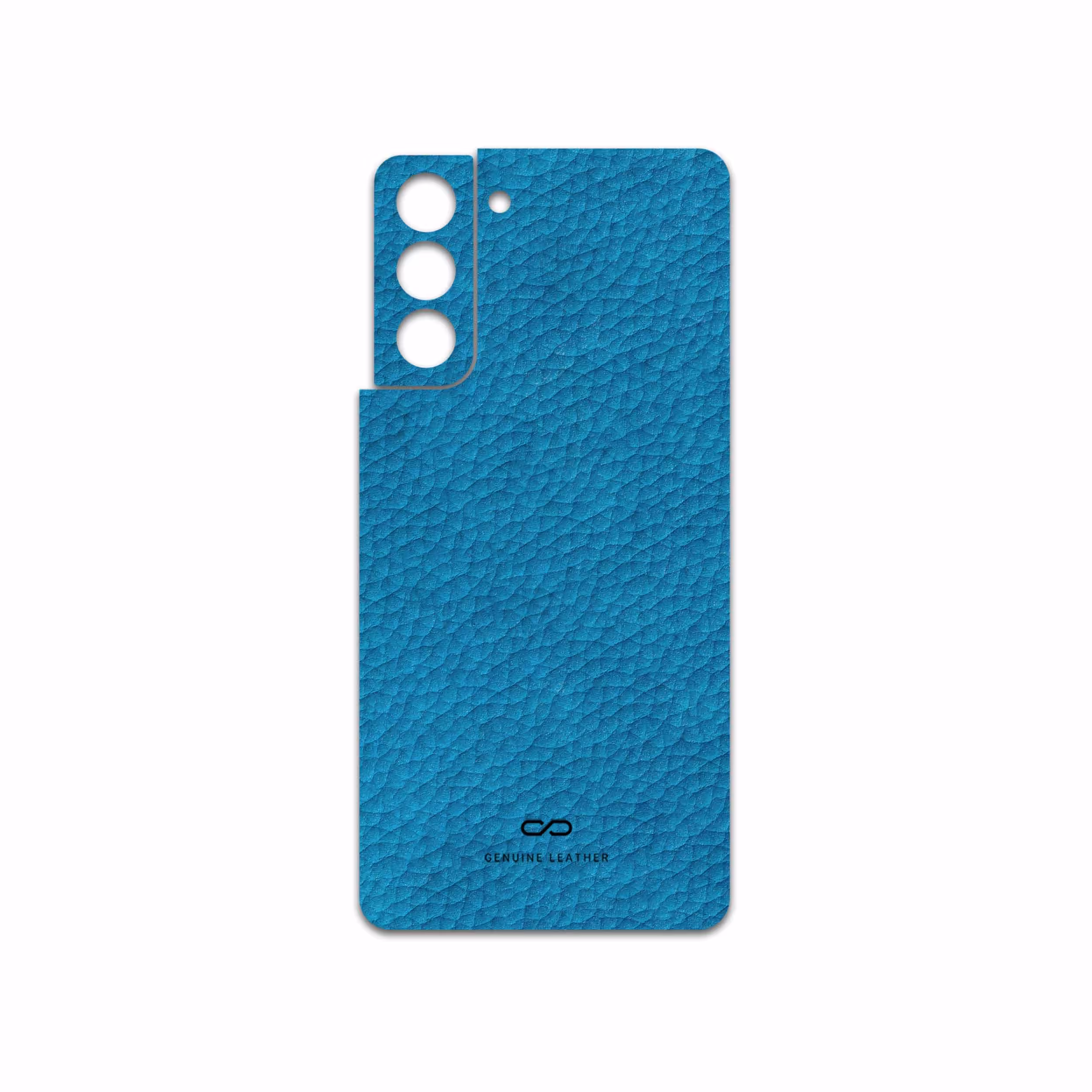 برچسب پوششی ماهوت مدل Blue-Leather مناسب برای گوشی موبایل سامسونگ Galaxy S21 5G