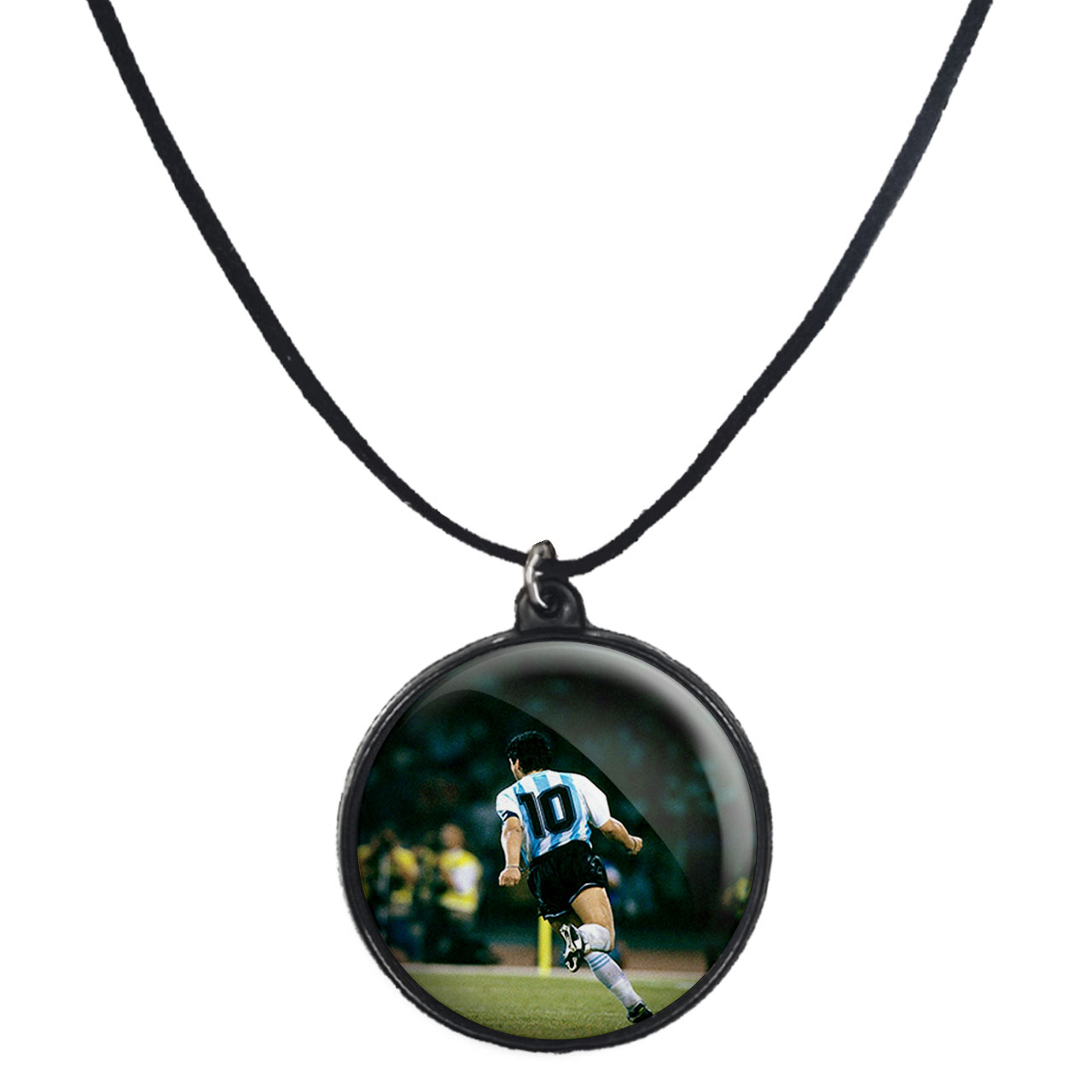 گردنبند پرمانه طرح مارادونا کد pmb.16564 مدل دو طرفه