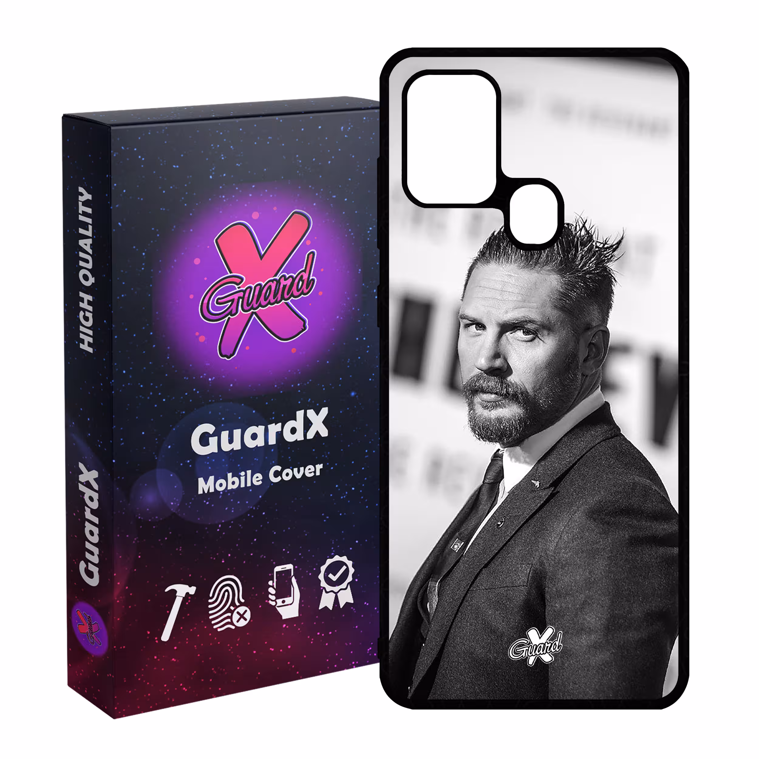 کاور گارد ایکس طرح تام هاردی مدل Glass10140 مناسب برای گوشی موبایل سامسونگ Galaxy A21s