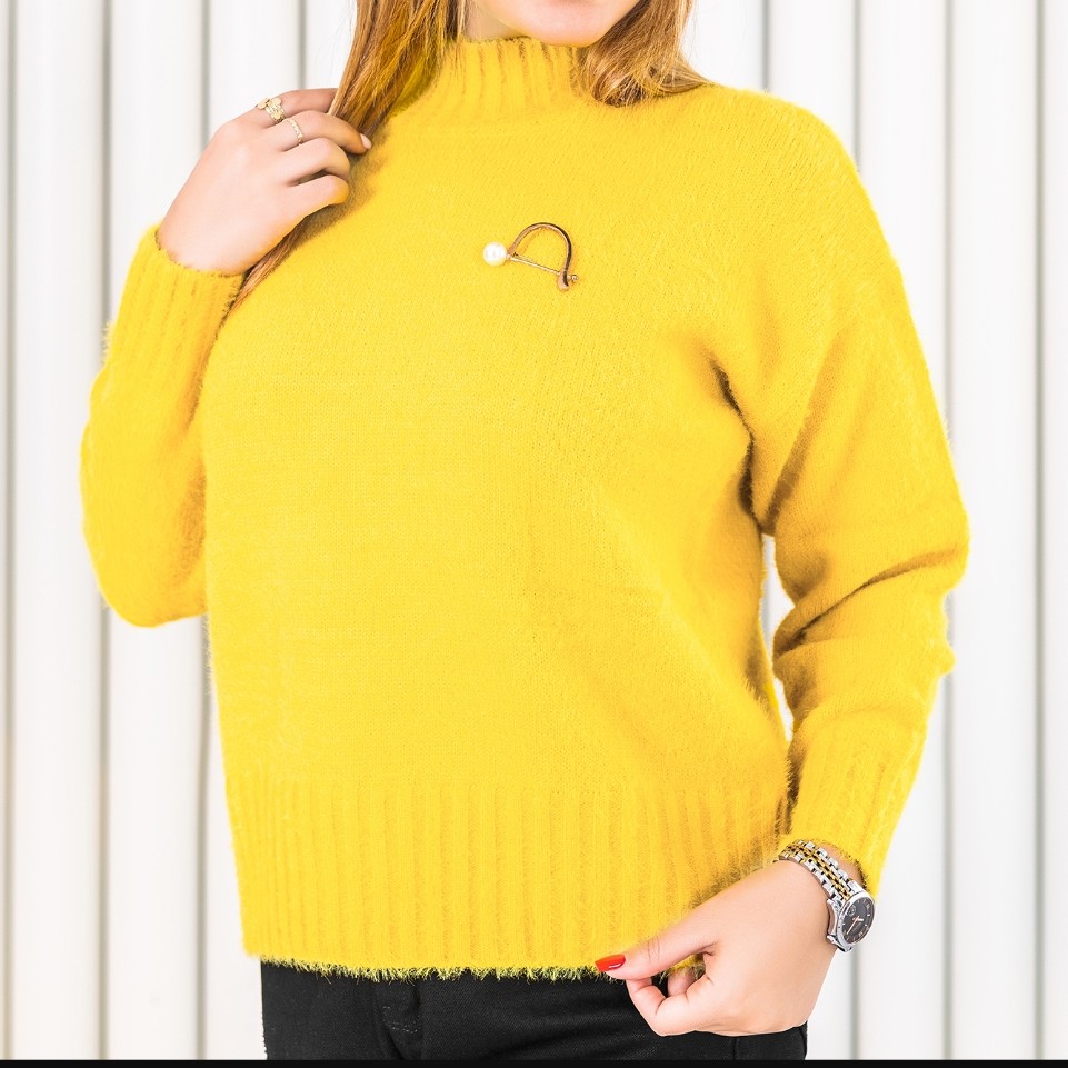 بلوز بافت گلبهی زرد بنفش