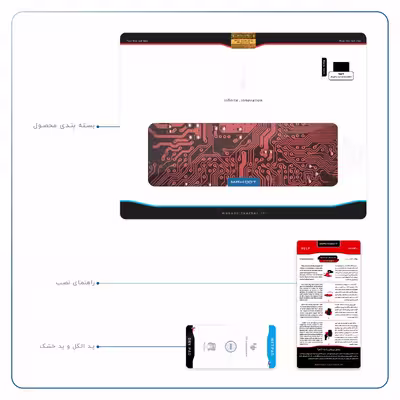 برچسب پوششی ماهوت مدل Red Printed Circuit Board مناسب برای تبلت اپل iPad Pro 9.7 2016 A1673