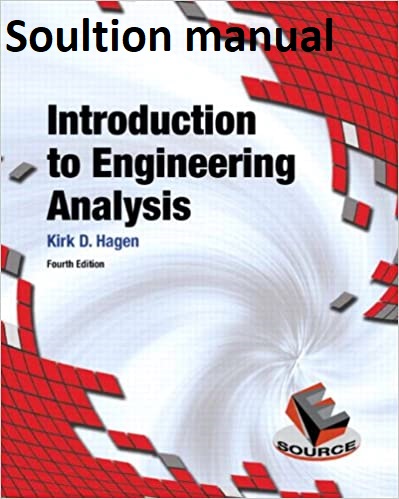 خرید و دانلود نسخه کامل کتاب Solution Manual Introduction to Engineering Analysis (4th Edition) - Pdf