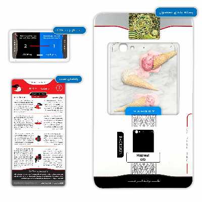 برچسب پوششی ماهوت مدل Funnel ice cream مناسب برای گوشی موبایل هوآوی GR3