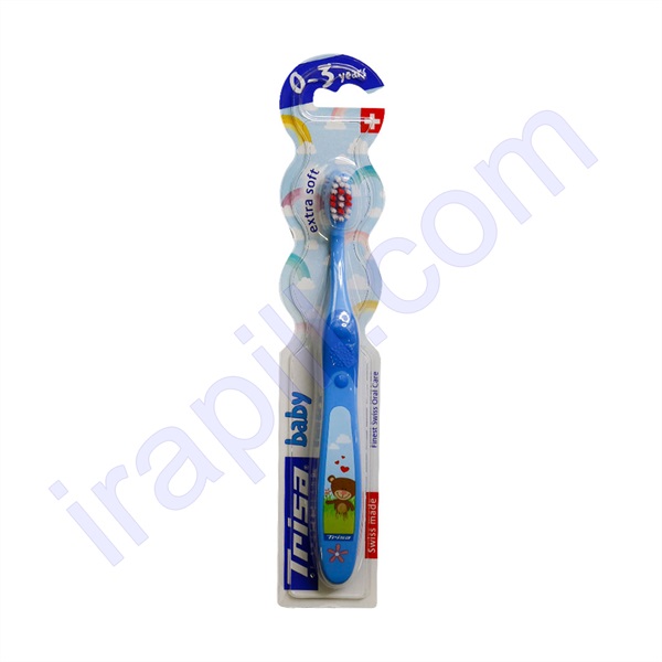 مسواک کودک با برس نرم تریزا رنگ آبی