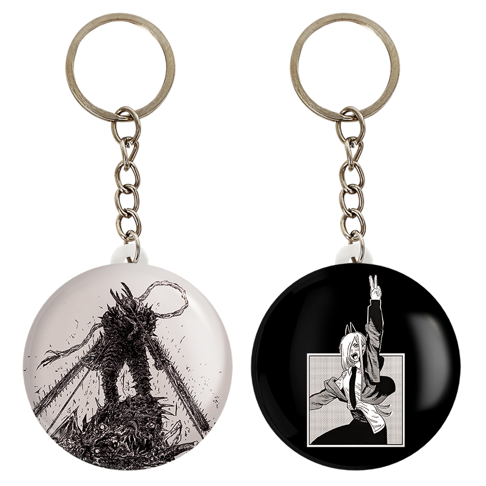 جاکلیدی خندالو مدل پاور و دنجی انیمه مرد اره ای کد 1795617952 مجموعه 2 عددی