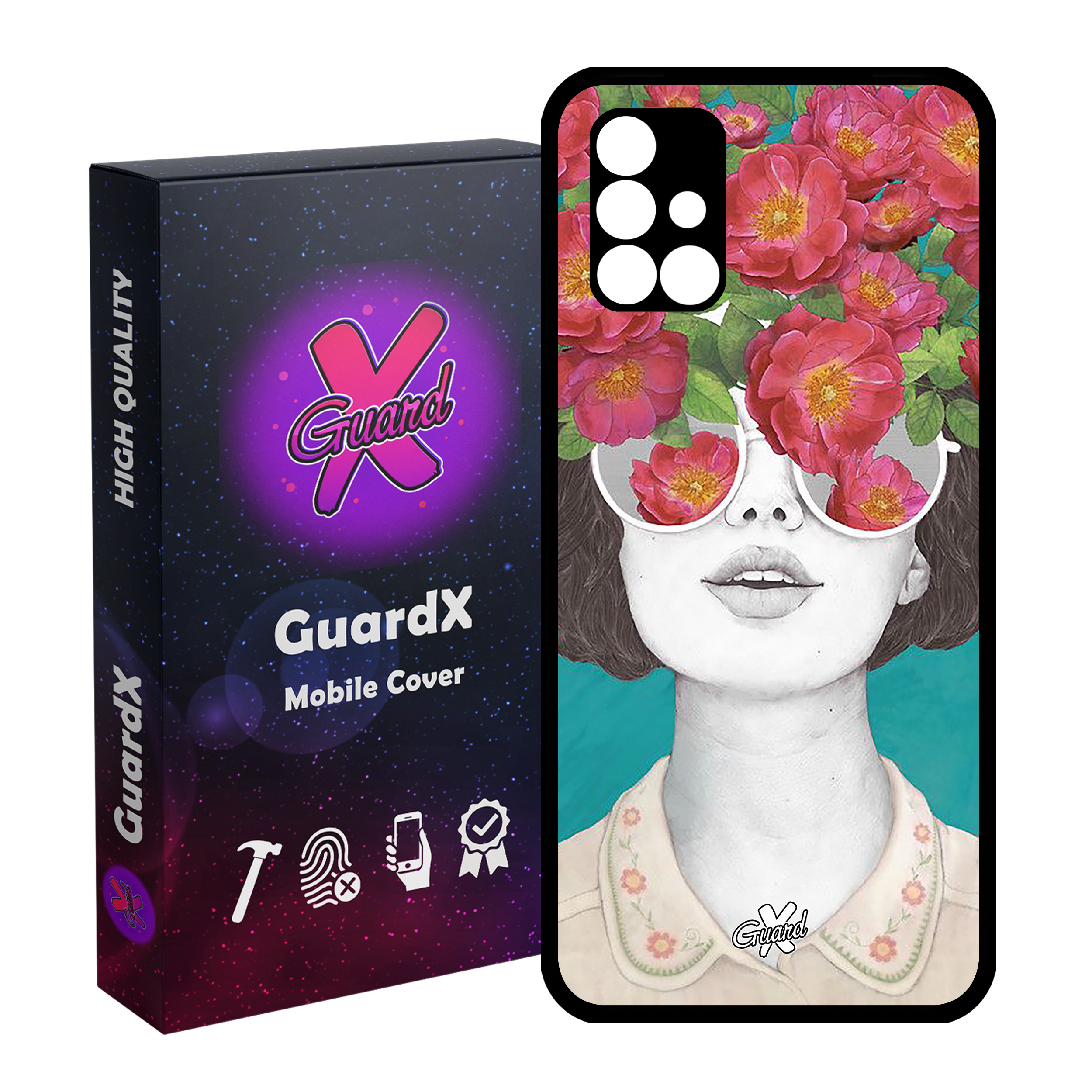 کاور گارد ایکس طرح Girl مدل Glass10148 مناسب برای گوشی موبایل سامسونگ Galaxy A51 5G