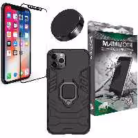 کاور ماموت مدل M-GHB-BNDL مناسب برای گوشی موبایل اپل Iphone 11 Pro Max به همراه محافظ صفحه نمایش و پایه نگهدارنده آهنربایی